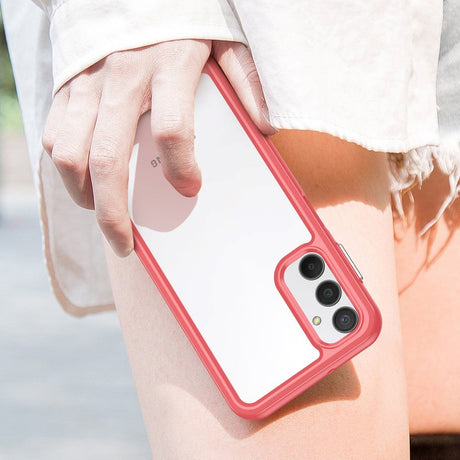 Samsung Galaxy A24 Acrylic Combo Cover Gennemsigtig / Rød