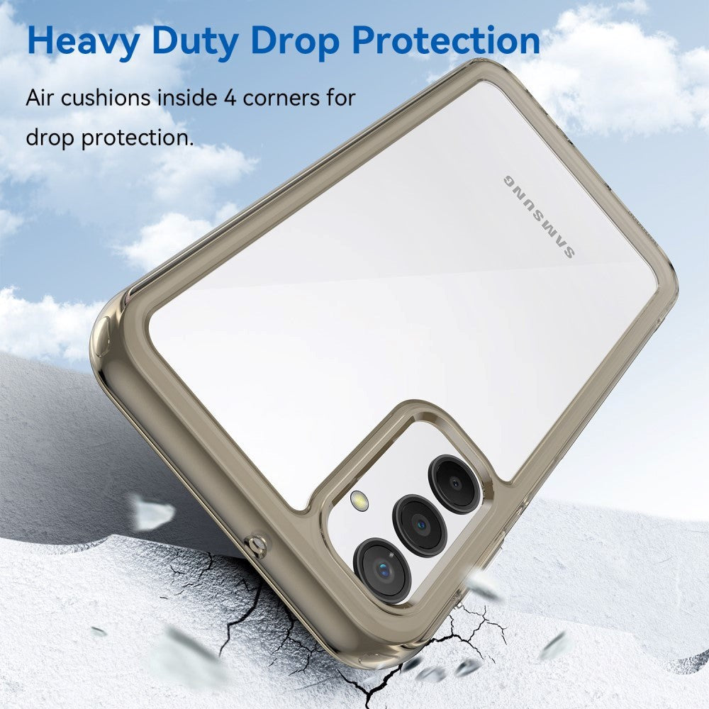 Samsung Galaxy A24 Acrylic Combo Cover Gennemsigtig / Grå