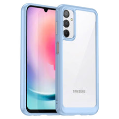 Samsung Galaxy A24 Acrylic Combo Cover Gennemsigtig / Blå