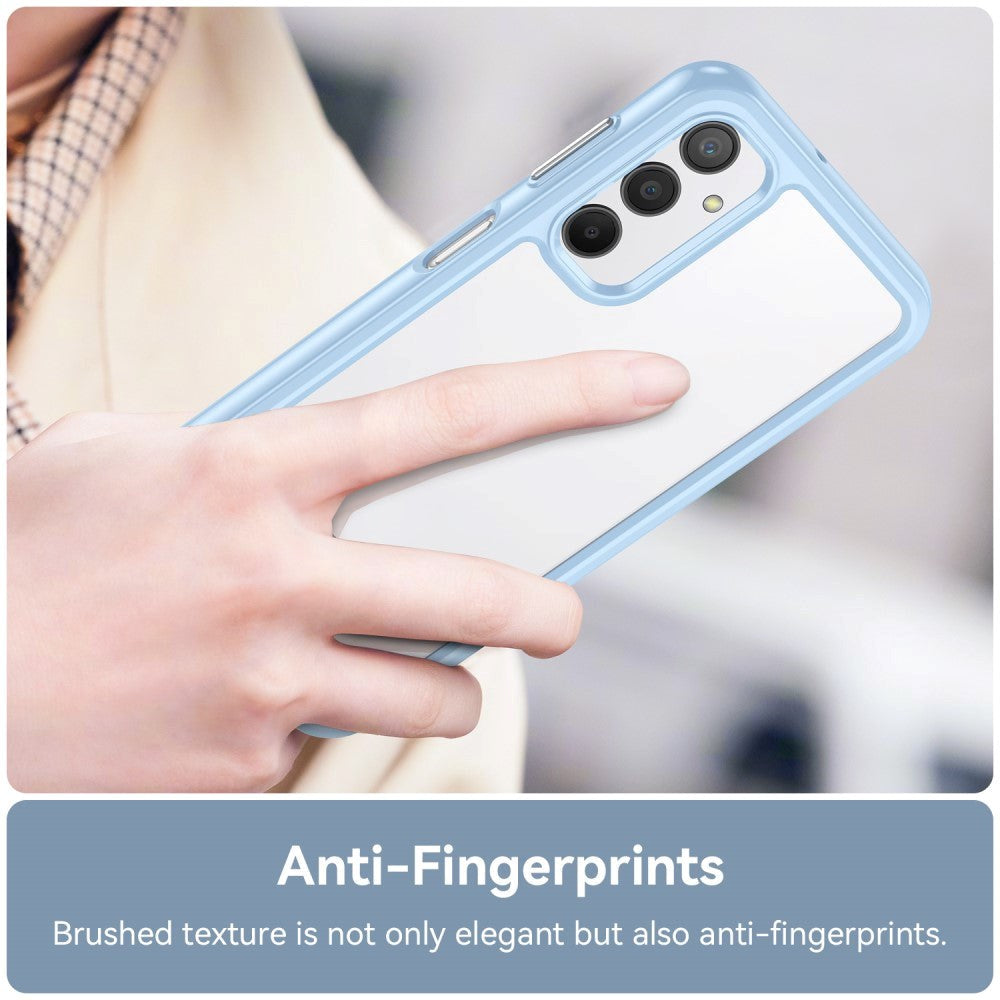 Samsung Galaxy A24 Acrylic Combo Cover Gennemsigtig / Blå
