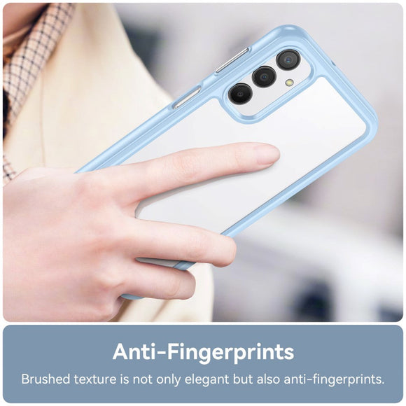 Samsung Galaxy A24 Acrylic Combo Cover Gennemsigtig / Blå