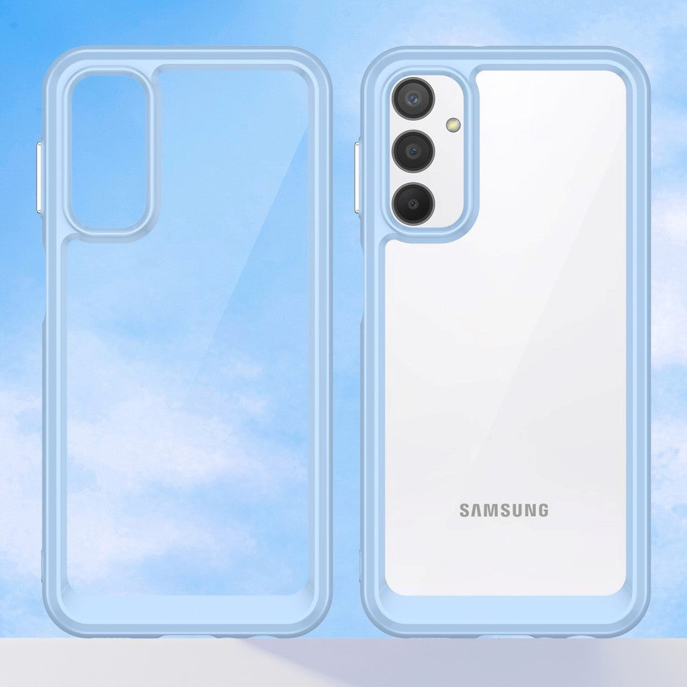 Samsung Galaxy A24 Acrylic Combo Cover Gennemsigtig / Blå