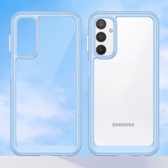 Samsung Galaxy A24 Acrylic Combo Cover Gennemsigtig / Blå