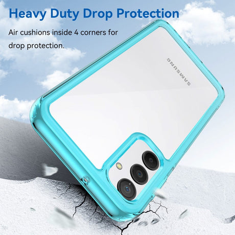 Samsung Galaxy A24 Acrylic Combo Cover Gennemsigtig / Turkis