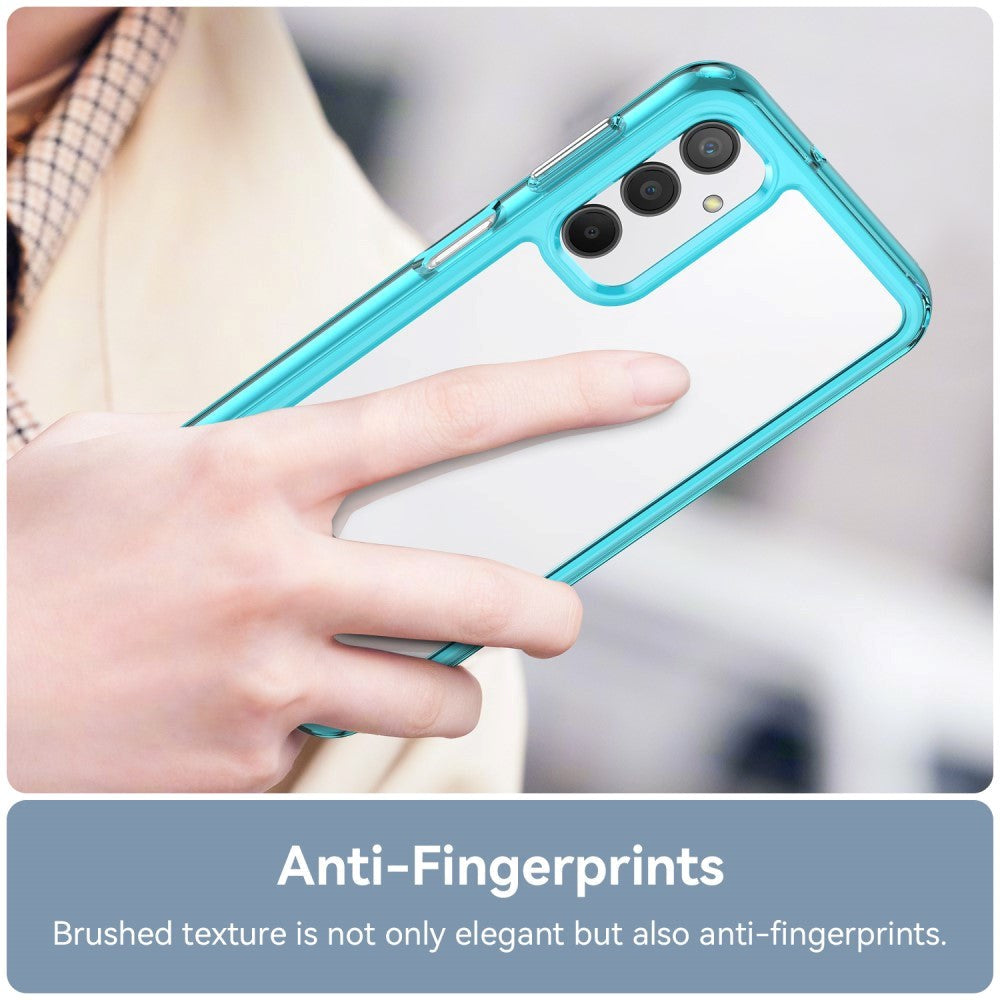 Samsung Galaxy A24 Acrylic Combo Cover Gennemsigtig / Turkis