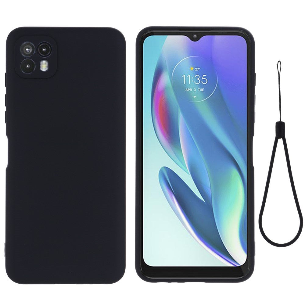 EIDERWOOD Motorola Moto G50 Liquid Silikone Cover m. Strop - Grøn