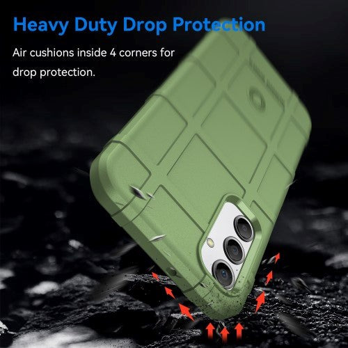Samsung Galaxy A24 Rugged Shield Series Håndværker Cover - Grøn