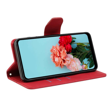 Xiaomi Redmi Note 12 Pro (5G) / Poco X5 Pro (5G) Læder Cover m. Pung og Strop - Rød