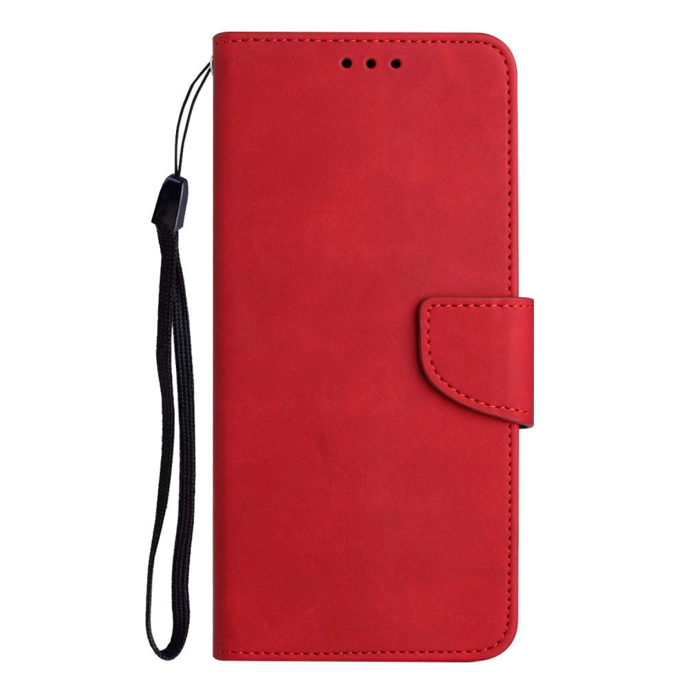 Xiaomi Redmi Note 12 Pro (5G) / Poco X5 Pro (5G) Læder Cover m. Pung og Strop - Rød