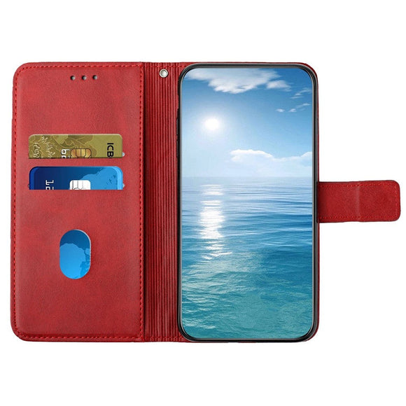 Xiaomi Redmi Note 12 Pro (5G) / Poco X5 Pro (5G) Læder Cover m. Pung & Ståfunktion - Rød