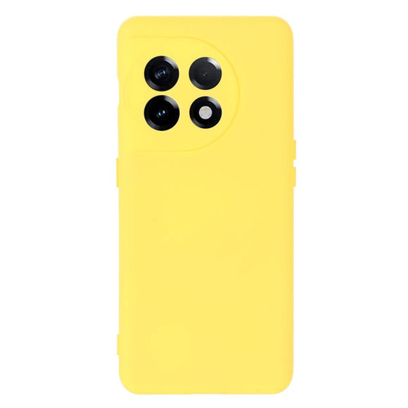 OnePlus 11 Liquid Silikone Cover m. Strop - Gul