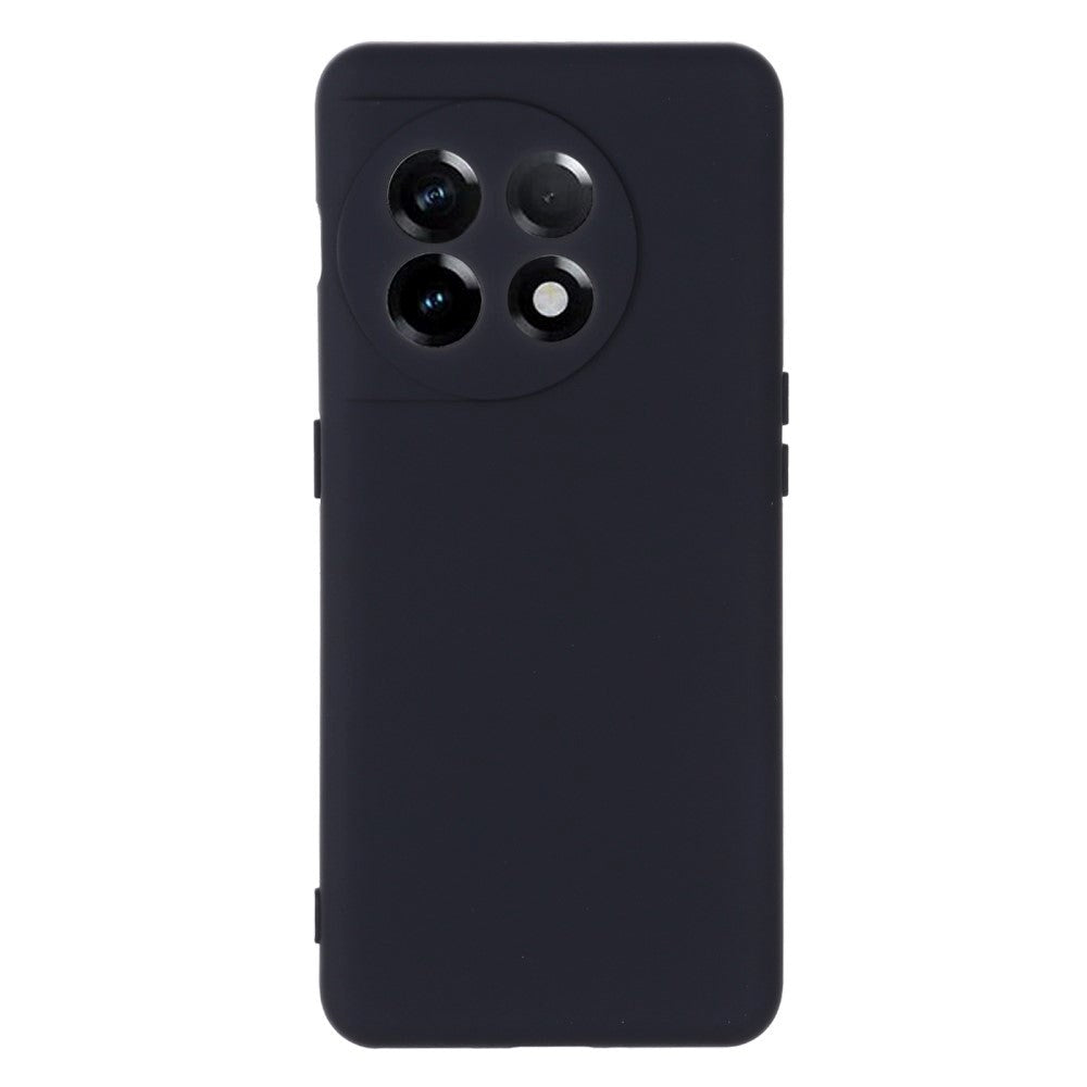 OnePlus 11 Liquid Silikone Cover m. Strop - Sort