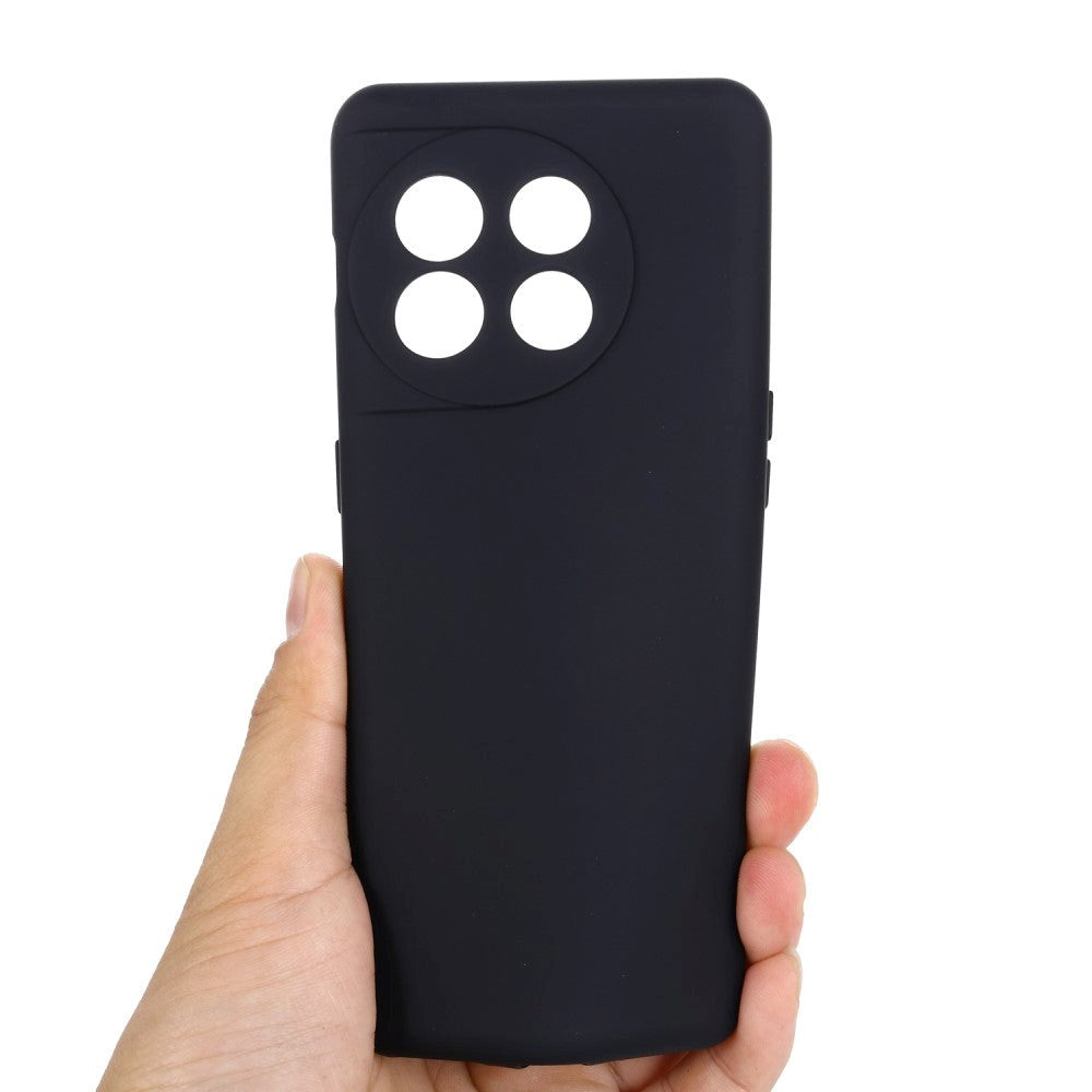 OnePlus 11 Liquid Silikone Cover m. Strop - Sort