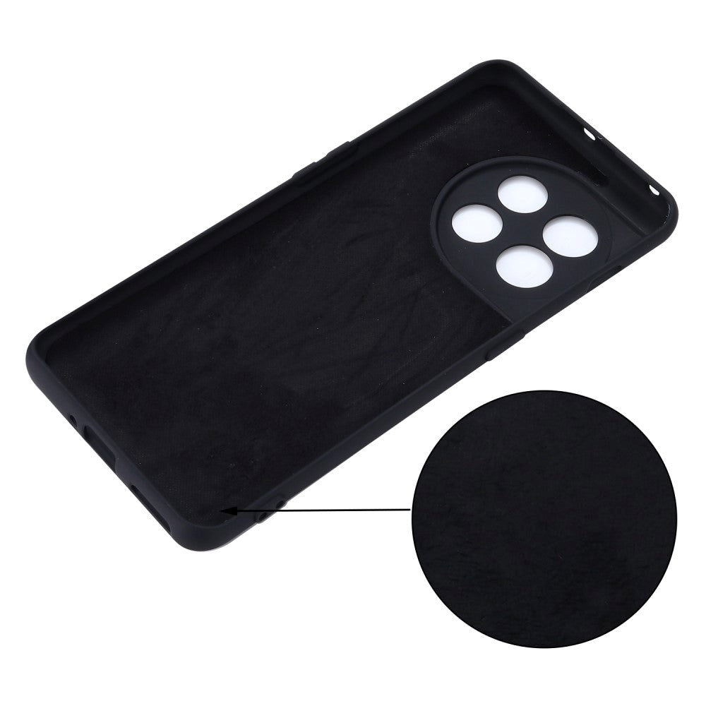 OnePlus 11 Liquid Silikone Cover m. Strop - Sort