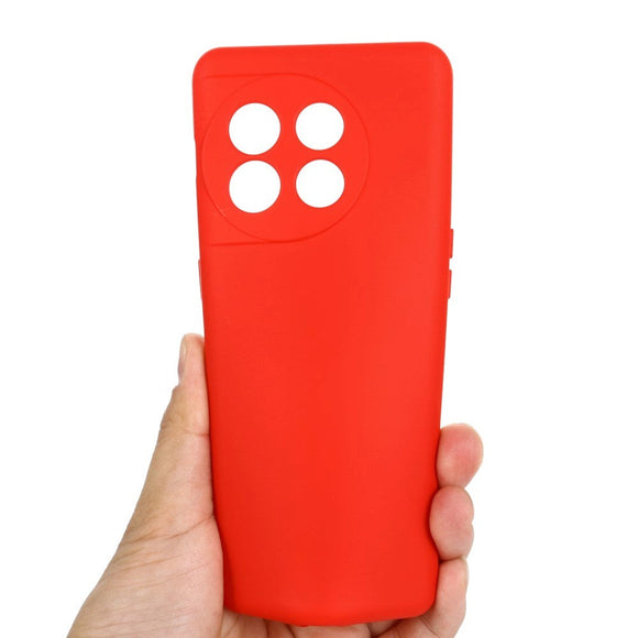 OnePlus 11 Liquid Silikone Cover m. Strop - Rød