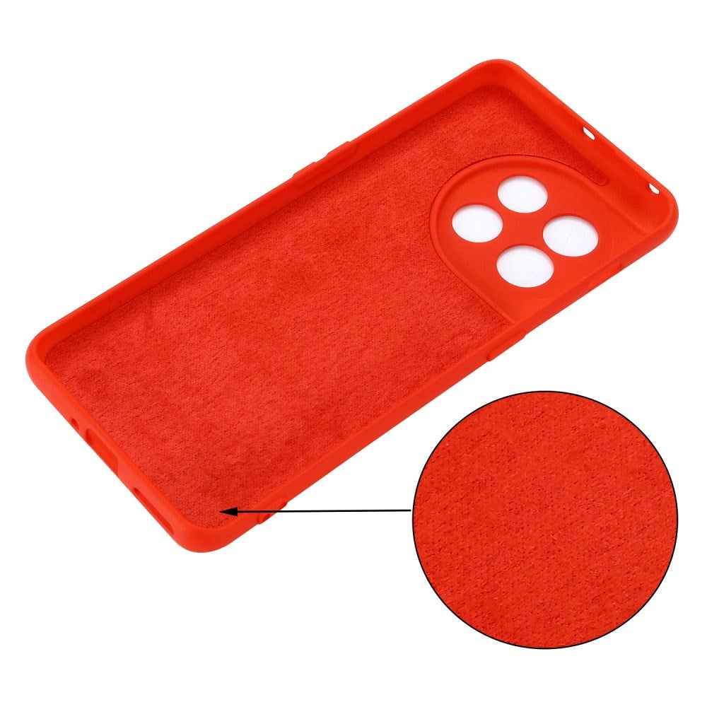 OnePlus 11 Liquid Silikone Cover m. Strop - Rød