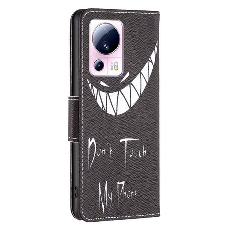 Xiaomi 13 Lite Læder Cover m. Pung - Don't Touch My Phone