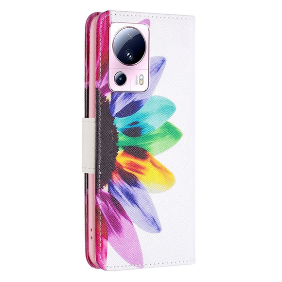 Xiaomi 13 Lite Læder Cover m. Pung - Solsikke