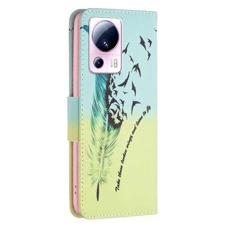 Xiaomi 13 Lite Læder Cover m. Pung - Fjer