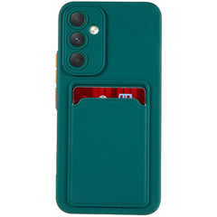 Samsung Galaxy A54 (5G) Fleksibel Plastik Cover m. Kortholder - Grøn