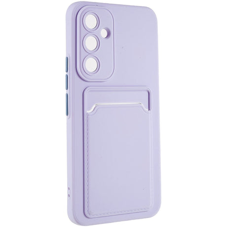 Samsung Galaxy A54 (5G) Fleksibel Plastik Cover m. Kortholder - Lilla