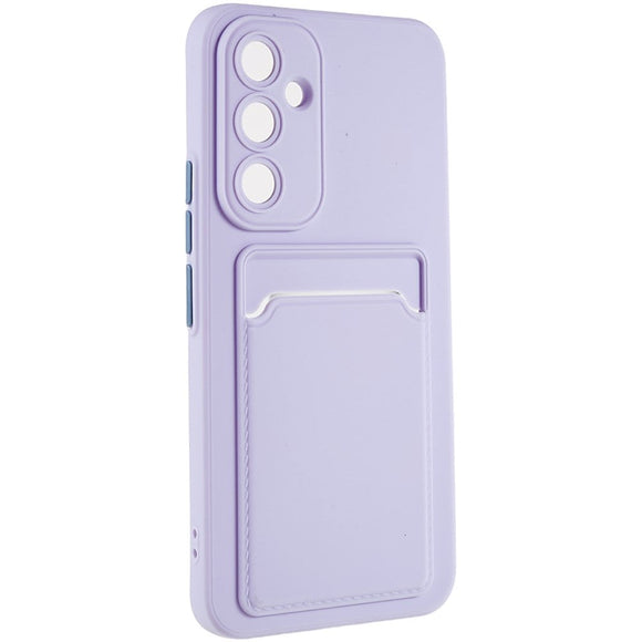Samsung Galaxy A54 (5G) Fleksibel Plastik Cover m. Kortholder - Lilla