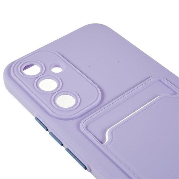 Samsung Galaxy A54 (5G) Fleksibel Plastik Cover m. Kortholder - Lilla