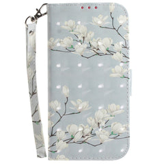 Sony Xperia 1 V Læder Cover m. Print - Magnolia Blomster