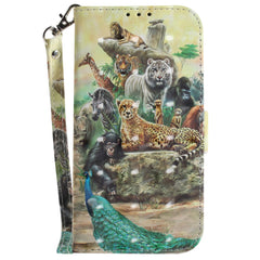 Sony Xperia 1 V Læder Cover m. Print - Vilde Dyr