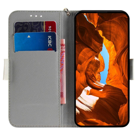 Sony Xperia 1 V Læder Cover m. Print - Sød Hund