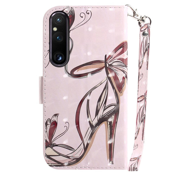 Sony Xperia 1 V Læder Cover m. Print - Højhælet Sko