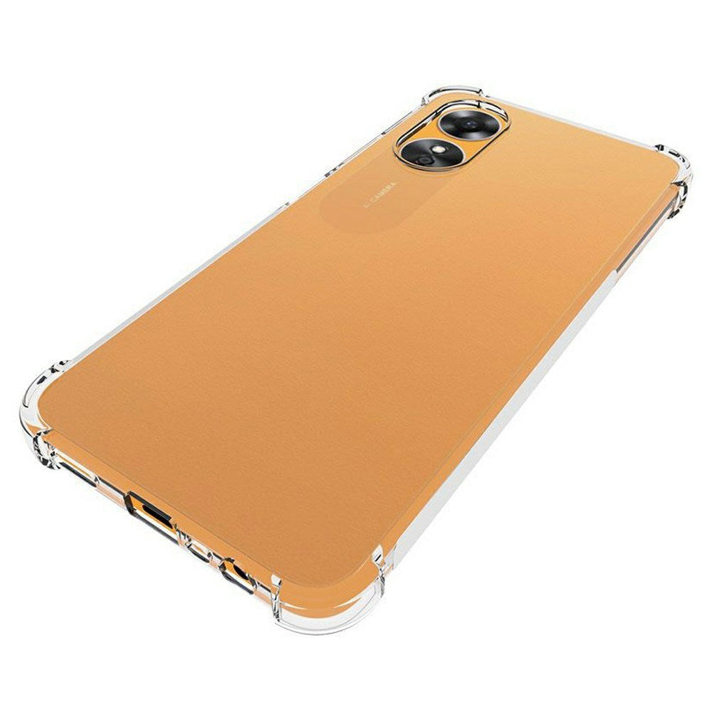 OPPO A17 EIDERWOOD Fleksibelt Plast Cover m. Forstærkede Hjørner - Gennemsigtig