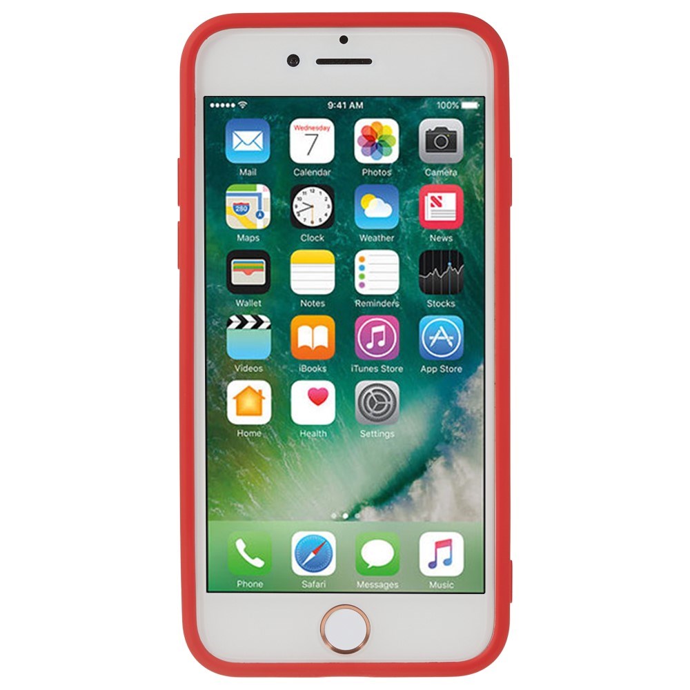 EIDERWOOD iPhone SE (2022 / 2020) / 8 / 7 Foret Fleksibelt Plast Cover - Rød