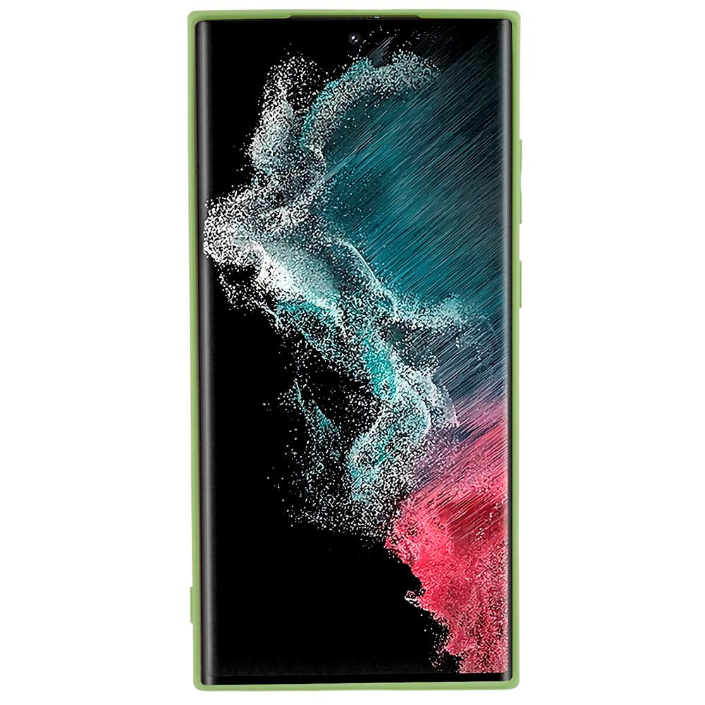 EIDERWOOD Samsung Galaxy S22 Ultra Foret Fleksibelt Plast Cover - Lysegrøn