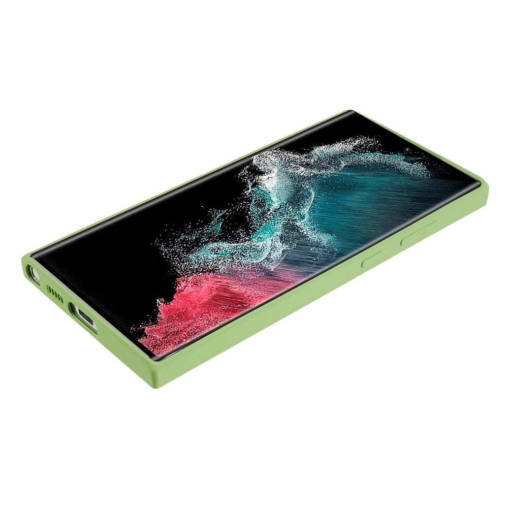 EIDERWOOD Samsung Galaxy S22 Ultra Foret Fleksibelt Plast Cover - Lysegrøn