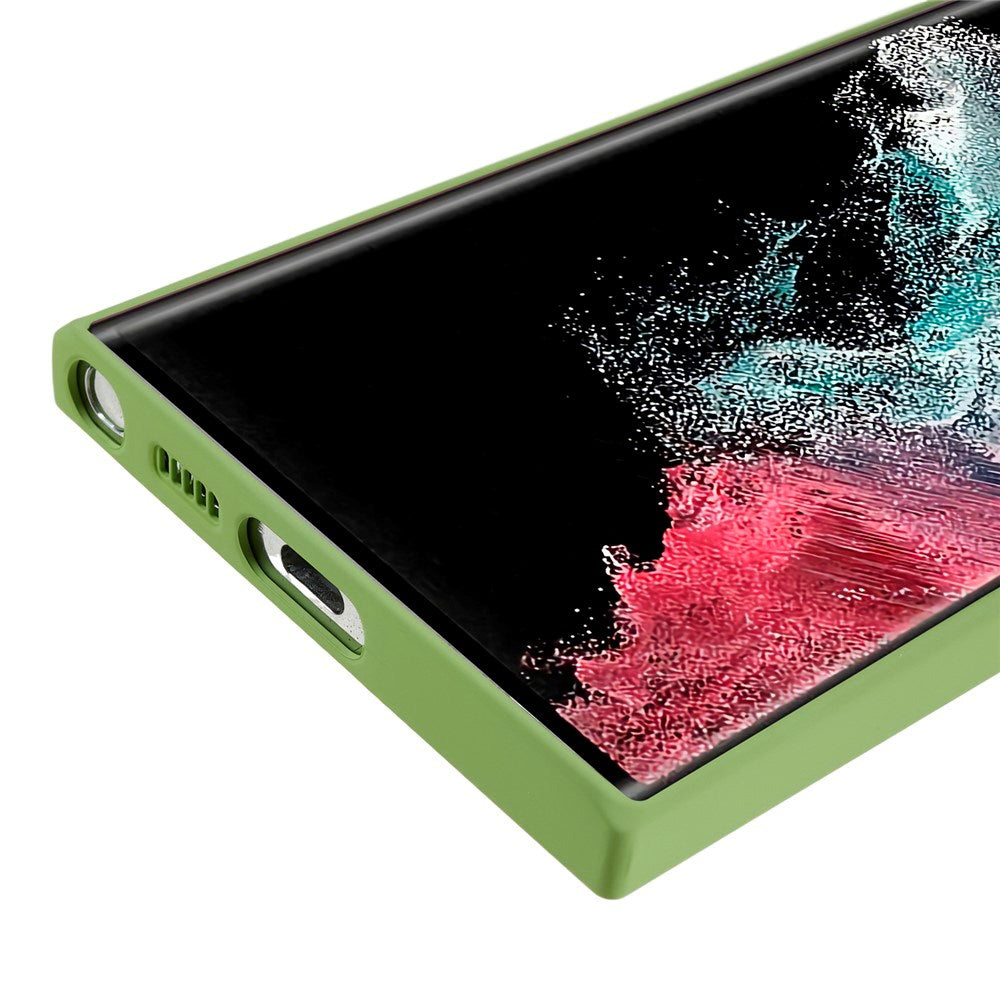 EIDERWOOD Samsung Galaxy S22 Ultra Foret Fleksibelt Plast Cover - Lysegrøn