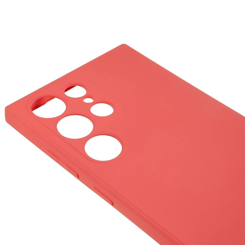 EIDERWOOD Samsung Galaxy S22 Ultra Foret Fleksibelt Plast Cover - Mørkerød