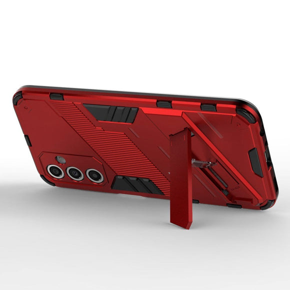 Samsung Galaxy A24 Hybrid Håndværker Cover m. Kickstand - Rød