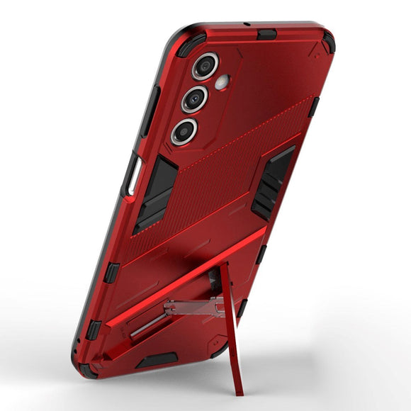 Samsung Galaxy A24 Hybrid Håndværker Cover m. Kickstand - Rød