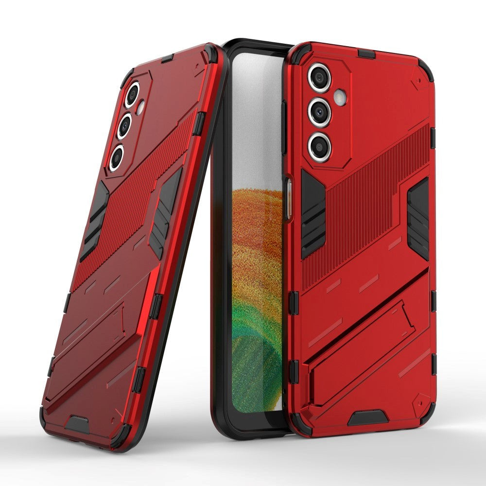 Samsung Galaxy A24 Hybrid Håndværker Cover m. Kickstand - Rød