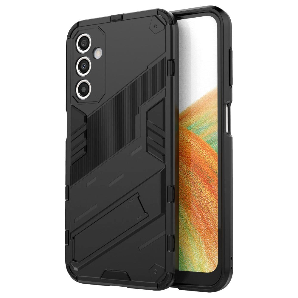 Samsung Galaxy A24 Hybrid Håndværker Cover m. Kickstand - Sort