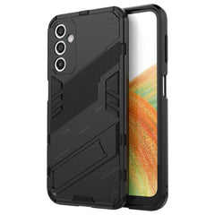 Samsung Galaxy A24 Hybrid Håndværker Cover m. Kickstand - Sort