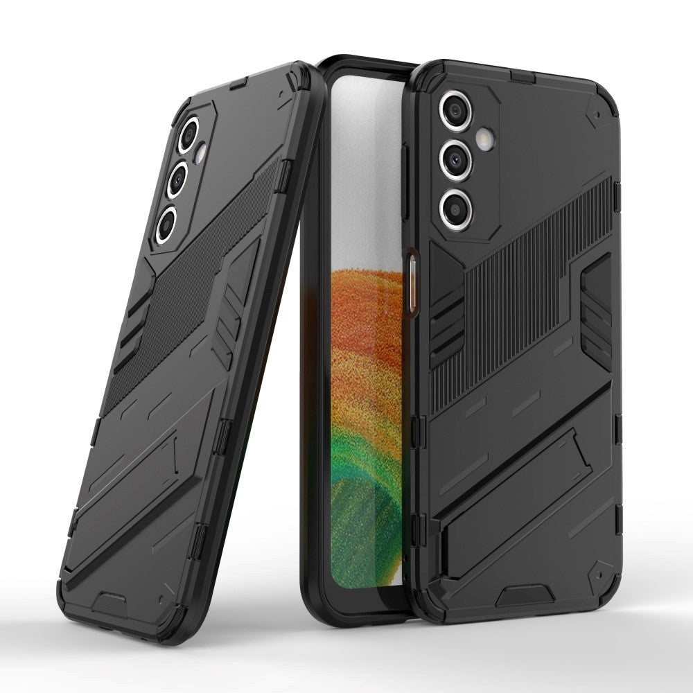 Samsung Galaxy A24 Hybrid Håndværker Cover m. Kickstand - Sort