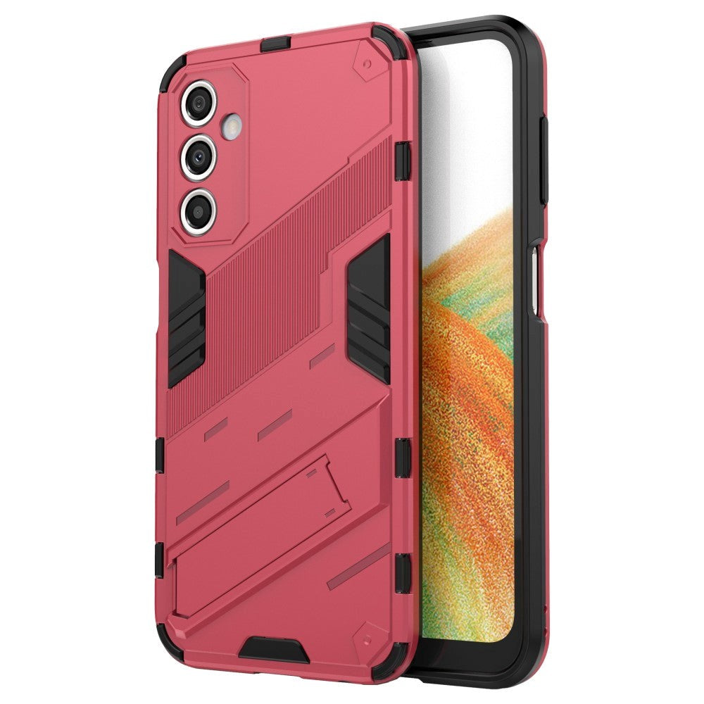 Samsung Galaxy A24 Hybrid Håndværker Cover m. Kickstand - Lyserød