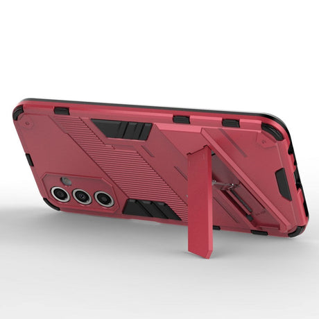 Samsung Galaxy A24 Hybrid Håndværker Cover m. Kickstand - Lyserød