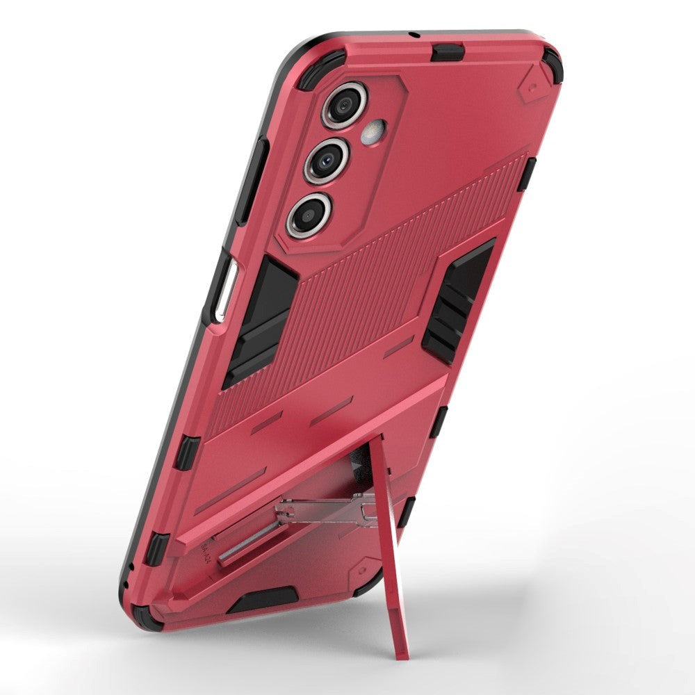 Samsung Galaxy A24 Hybrid Håndværker Cover m. Kickstand - Lyserød