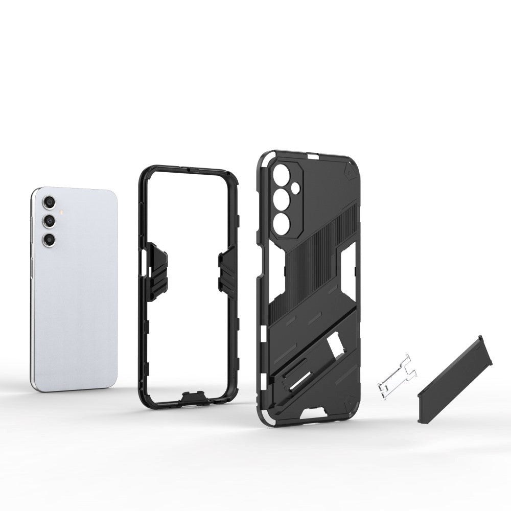 Samsung Galaxy A24 Hybrid Håndværker Cover m. Kickstand - Lyserød