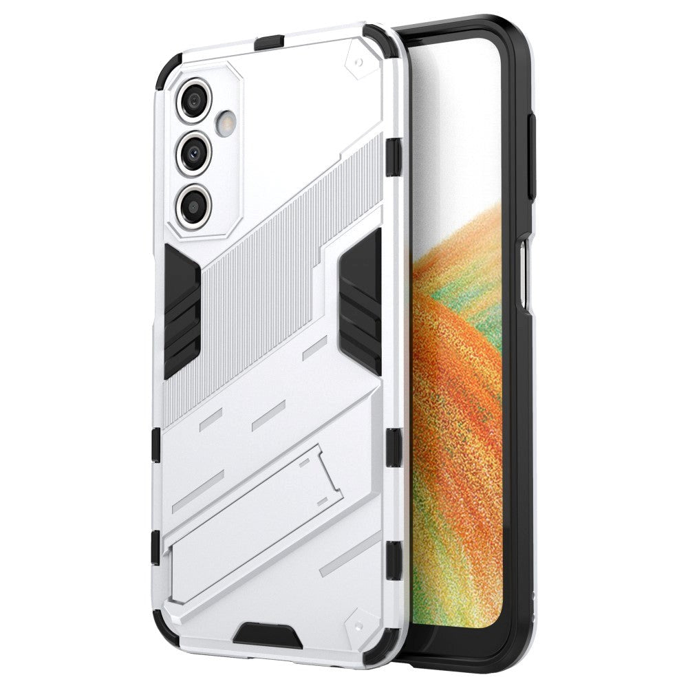 Samsung Galaxy A24 Hybrid Håndværker Cover m. Kickstand - Hvid
