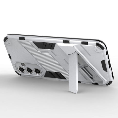 Samsung Galaxy A24 Hybrid Håndværker Cover m. Kickstand - Hvid