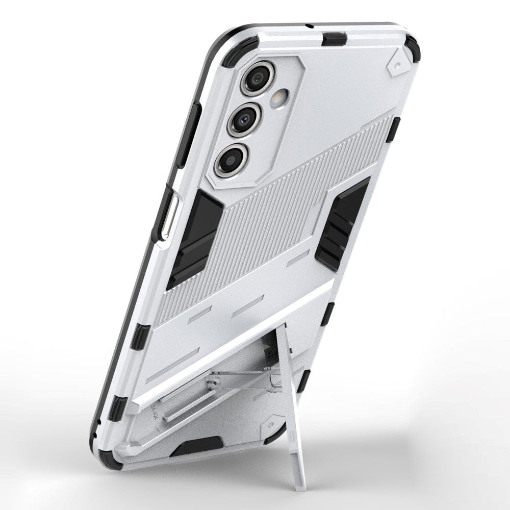 Samsung Galaxy A24 Hybrid Håndværker Cover m. Kickstand - Hvid